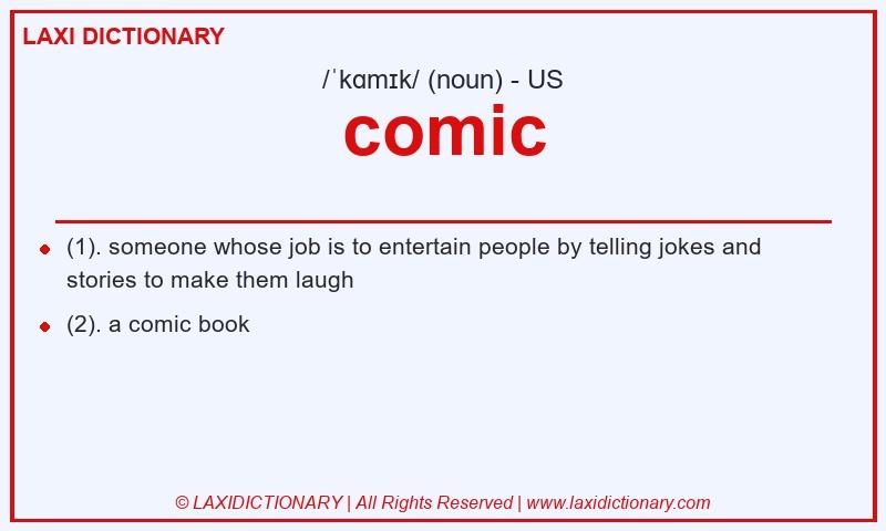Definition comic in American English
