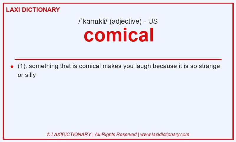 Definition comical in American English
