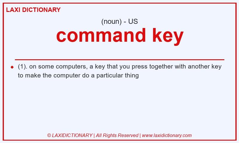 Definition command key in American English