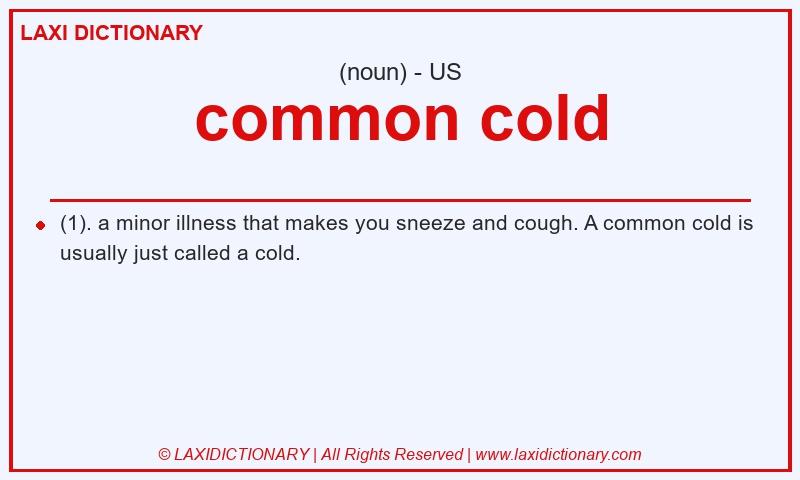Definition common cold in American English