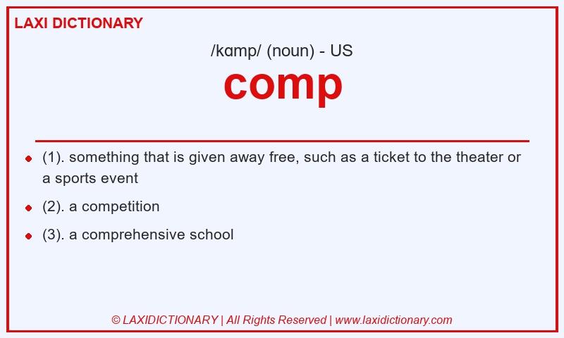 Definition comp in American English