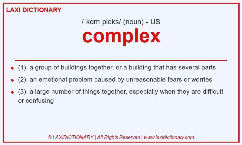 Definition complex in American English