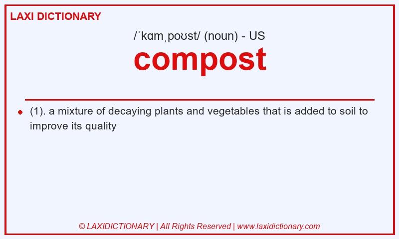 Definition compost in American English