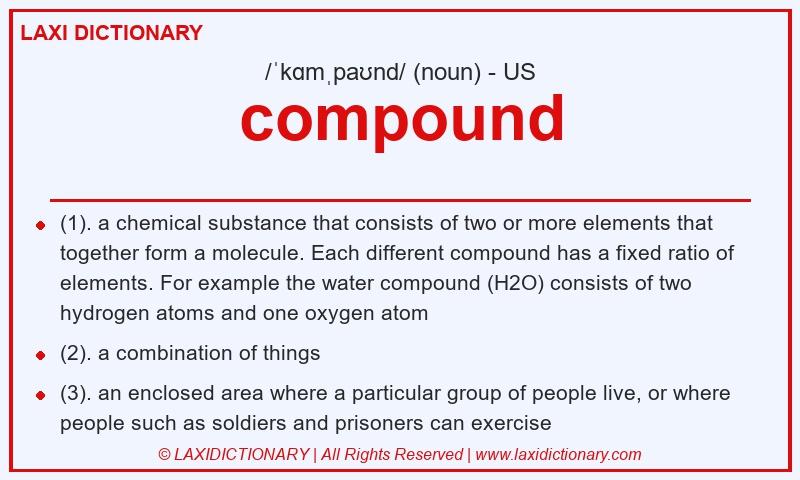 Definition compound in American English