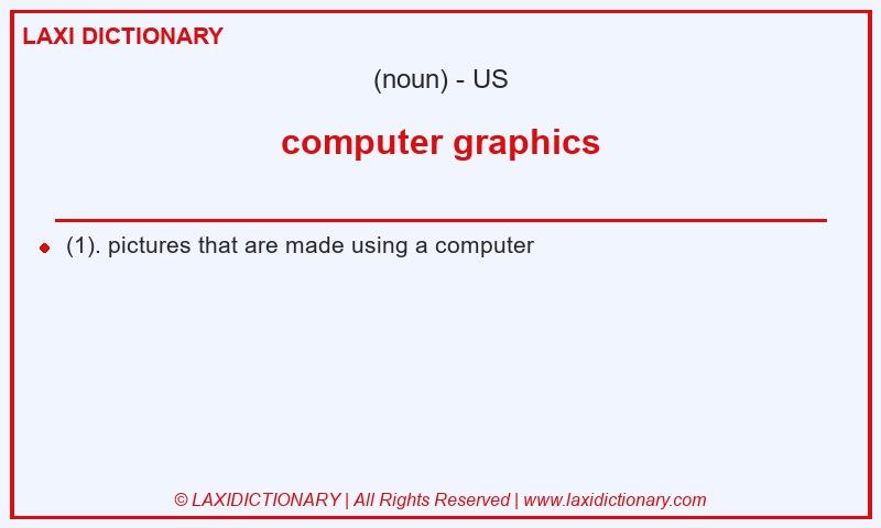Definition computer graphics in American English