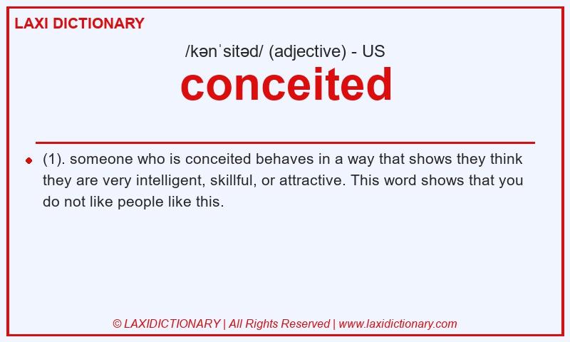 Definition conceited in American English