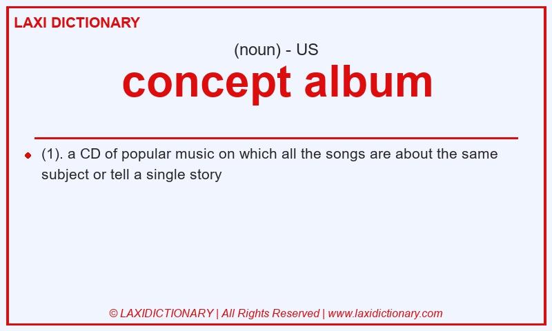 Definition concept album in American English