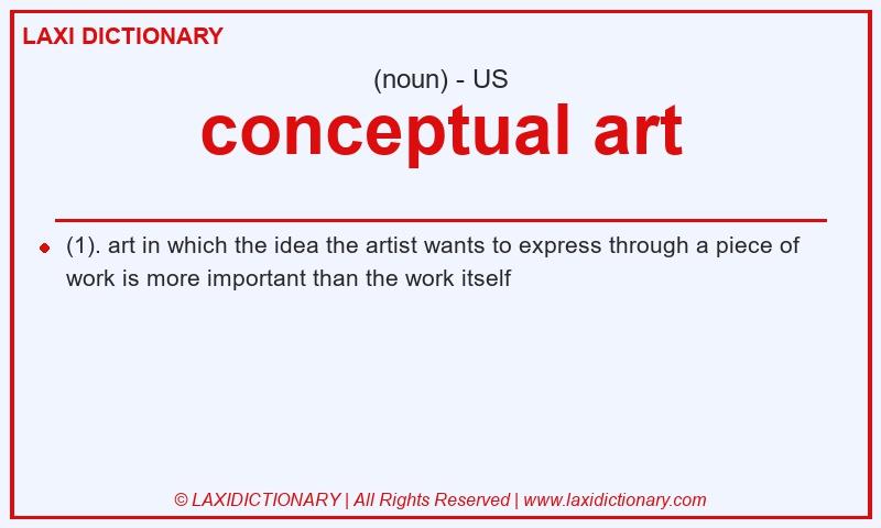 Definition conceptual art in American English