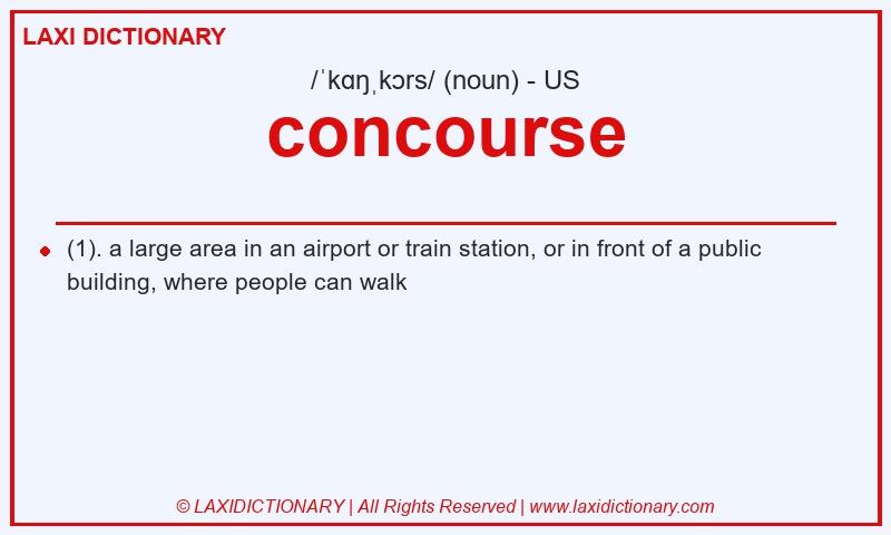 Definition concourse in American English