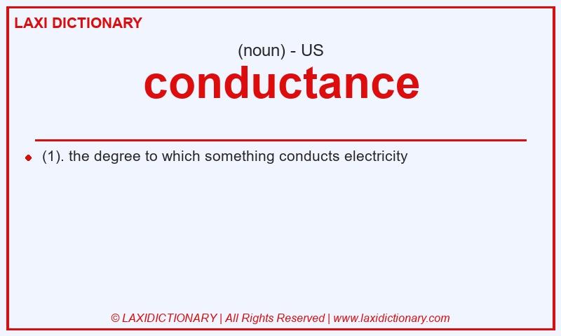 Definition conductance in American English