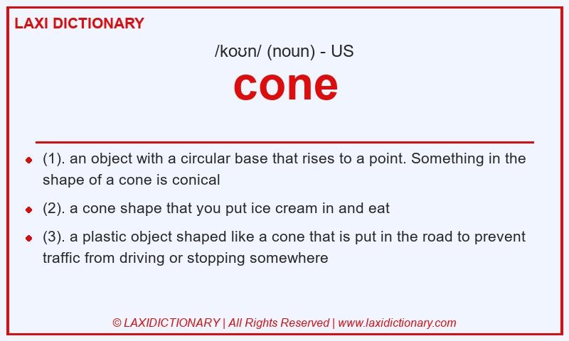 Definition cone in American English