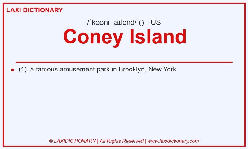 Definition Coney Island in American English