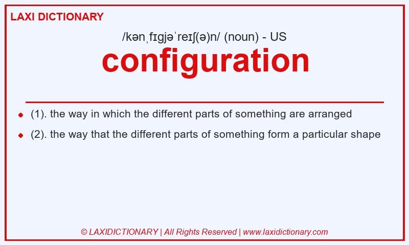 Definition configuration in American English