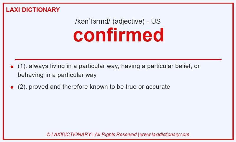 Definition confirmed in American English