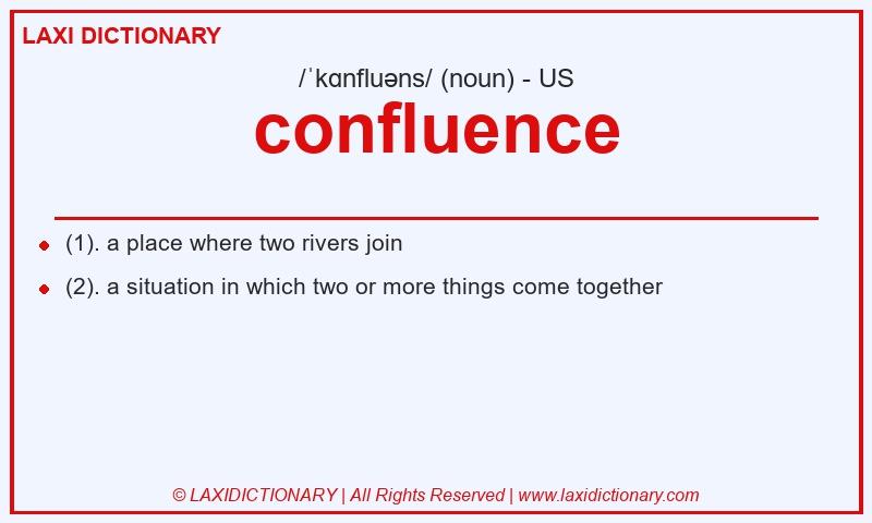 Definition confluence in American English