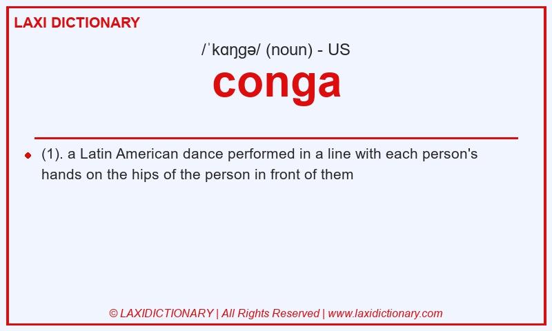 Definition conga in American English