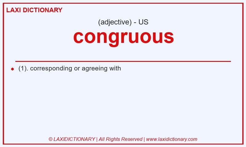 Definition congruous in American English