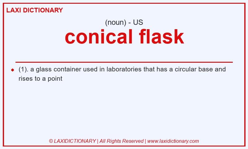Definition conical flask in American English