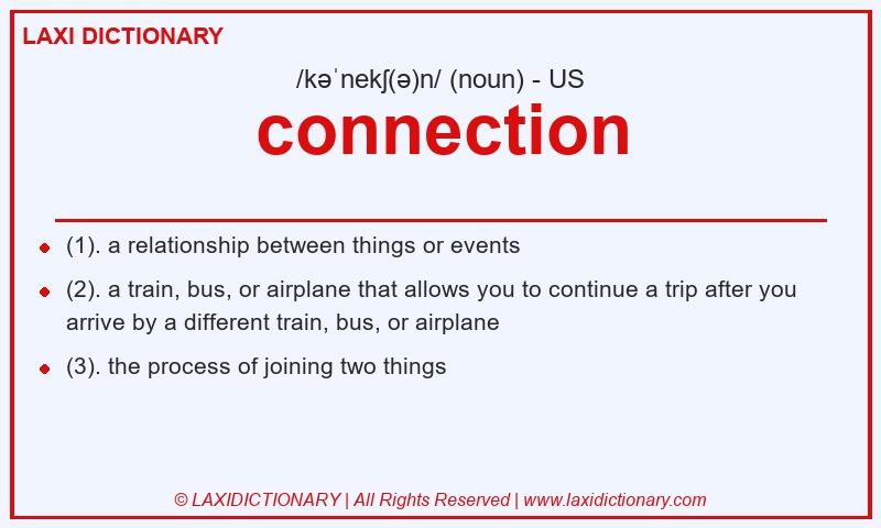 Definition connection in American English
