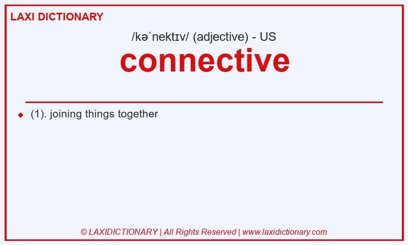 Definition connective in American English