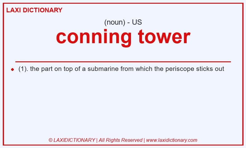 Definition conning tower in American English