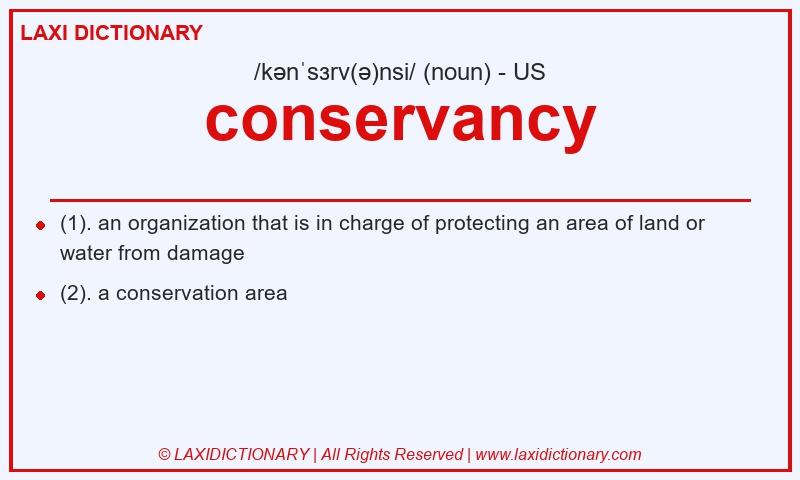 Definition conservancy in American English