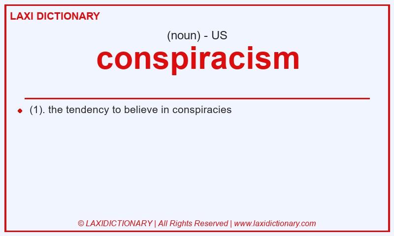 Definition conspiracism in American English