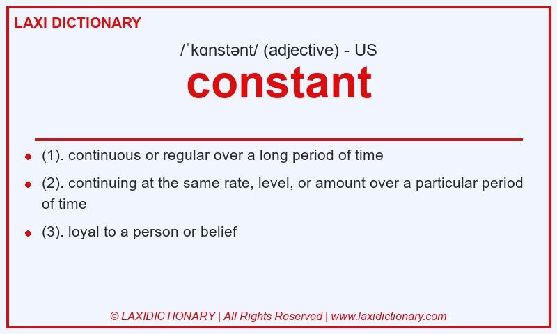 Definition constant in American English