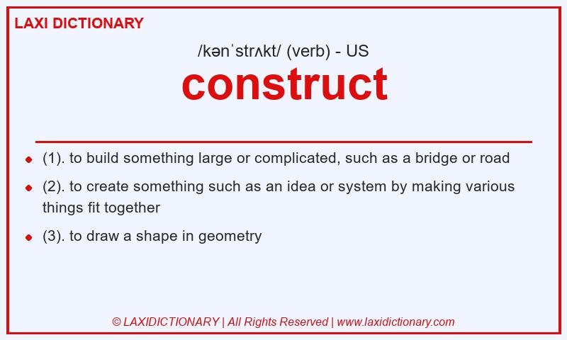 Definition construct in American English