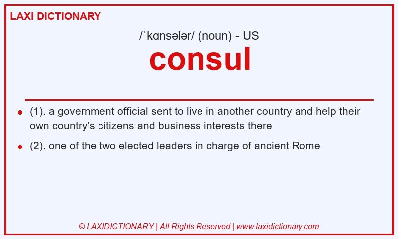 Definition consul in American English