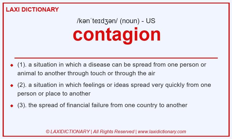 Definition contagion in American English