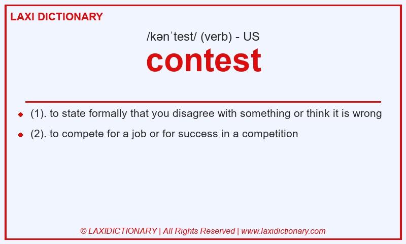 Definition contest in American English