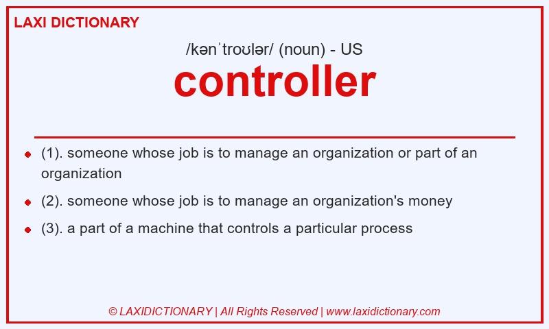 Definition controller in American English