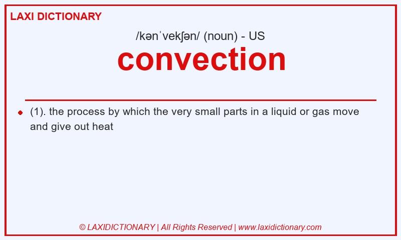 Definition convection in American English