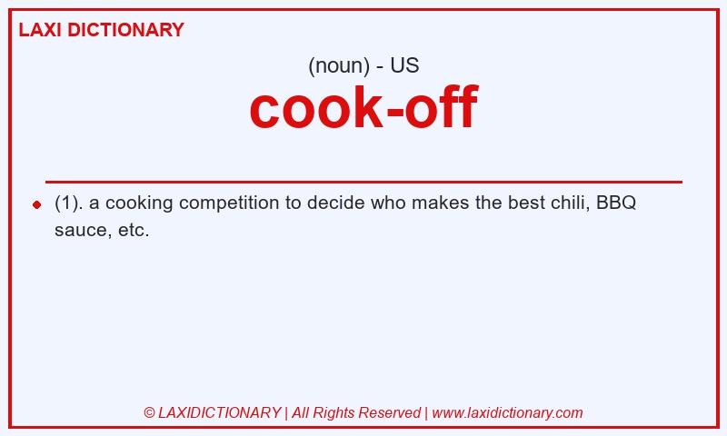 Definition cook-off in American English