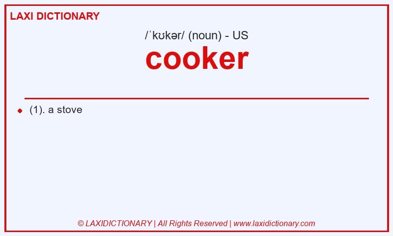 Definition cooker in American English