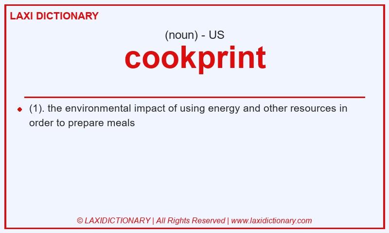 Definition cookprint in American English