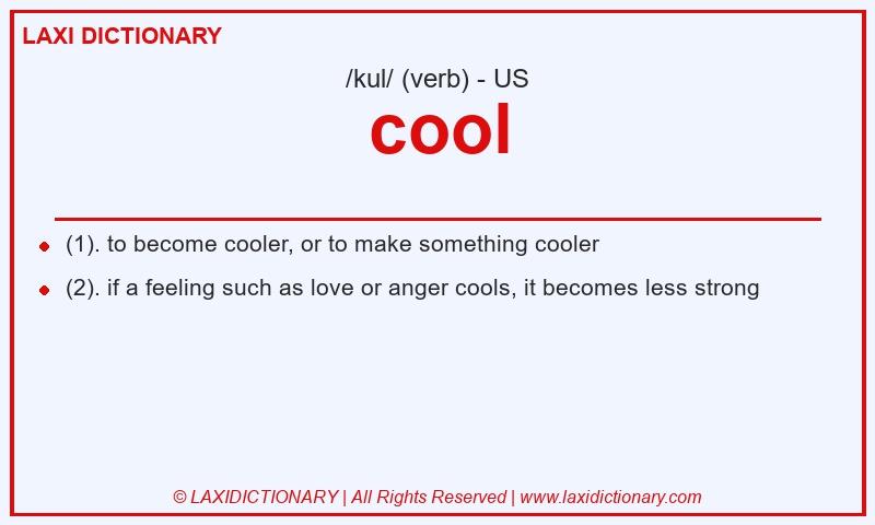 Definition cool in American English