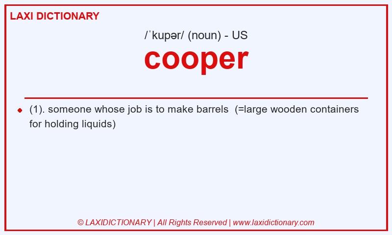 Definition cooper in American English