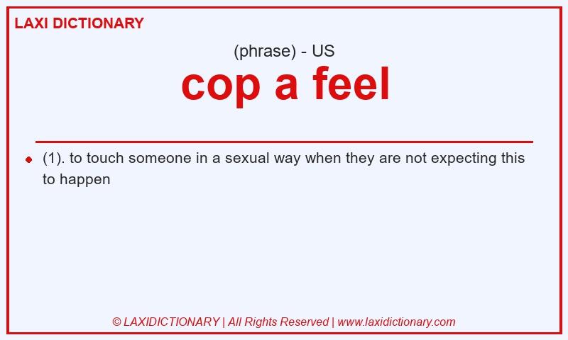 Definition cop a feel in American English