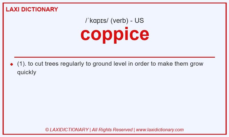 Definition coppice in American English