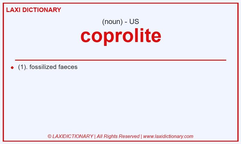 Definition coprolite in American English