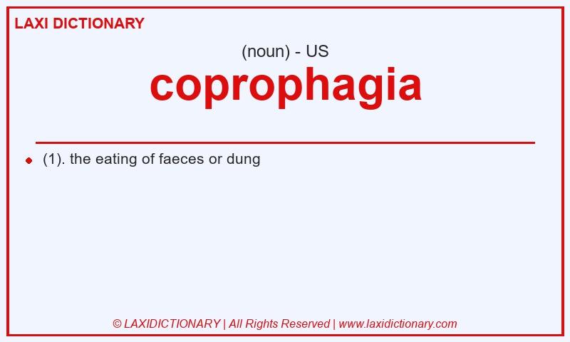 Definition coprophagia in American English