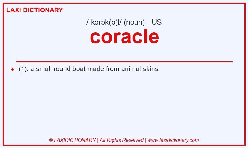 Definition coracle in American English