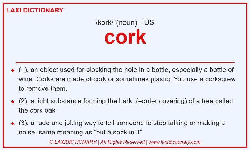 Definition cork in American English