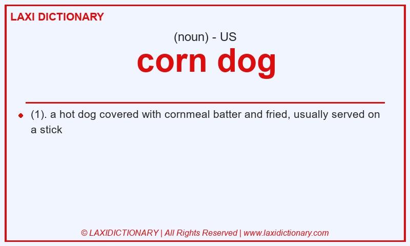 Definition corn dog in American English