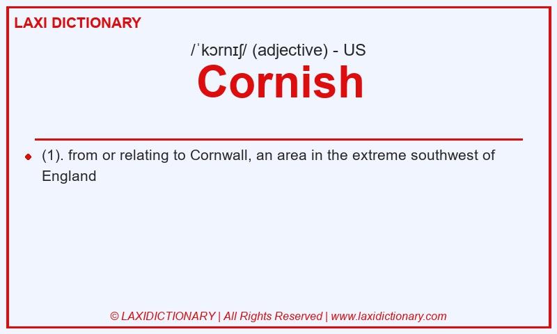 Definition Cornish in American English