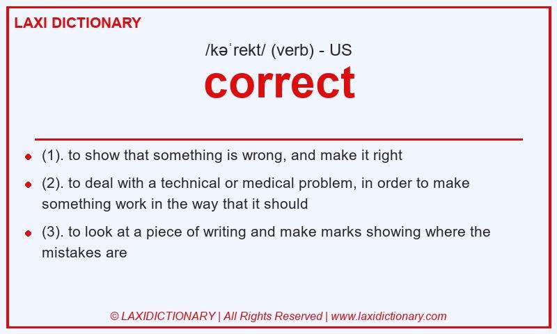 Definition correct in American English