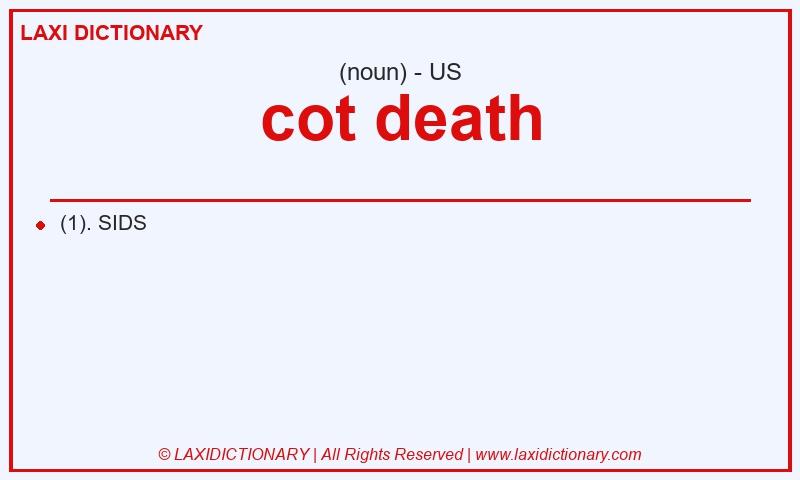 Definition cot death in American English