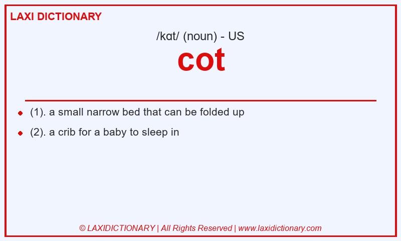 Definition cot in American English